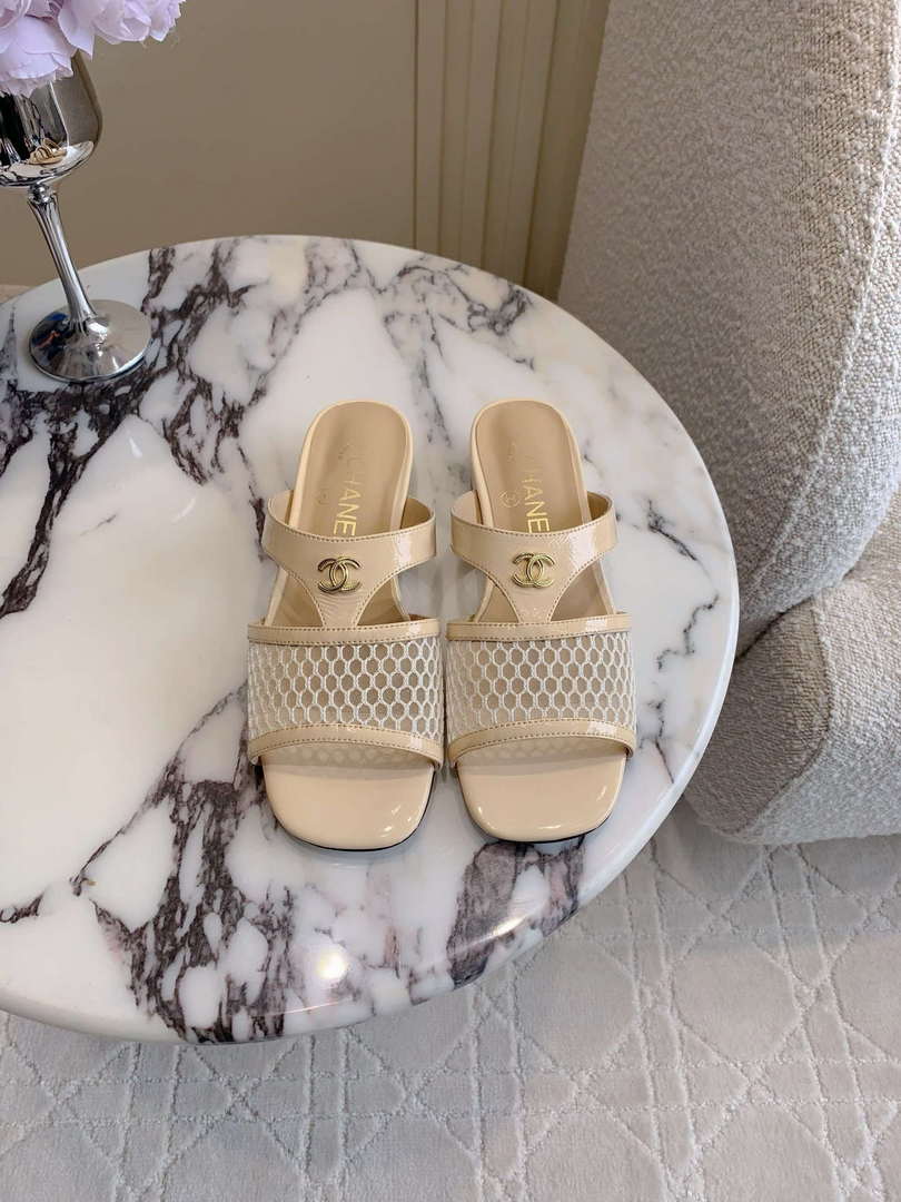 Chanel Women's New Mesh Slippers Fashion Shoes C93449 - Euro 35=US 4 - View 1