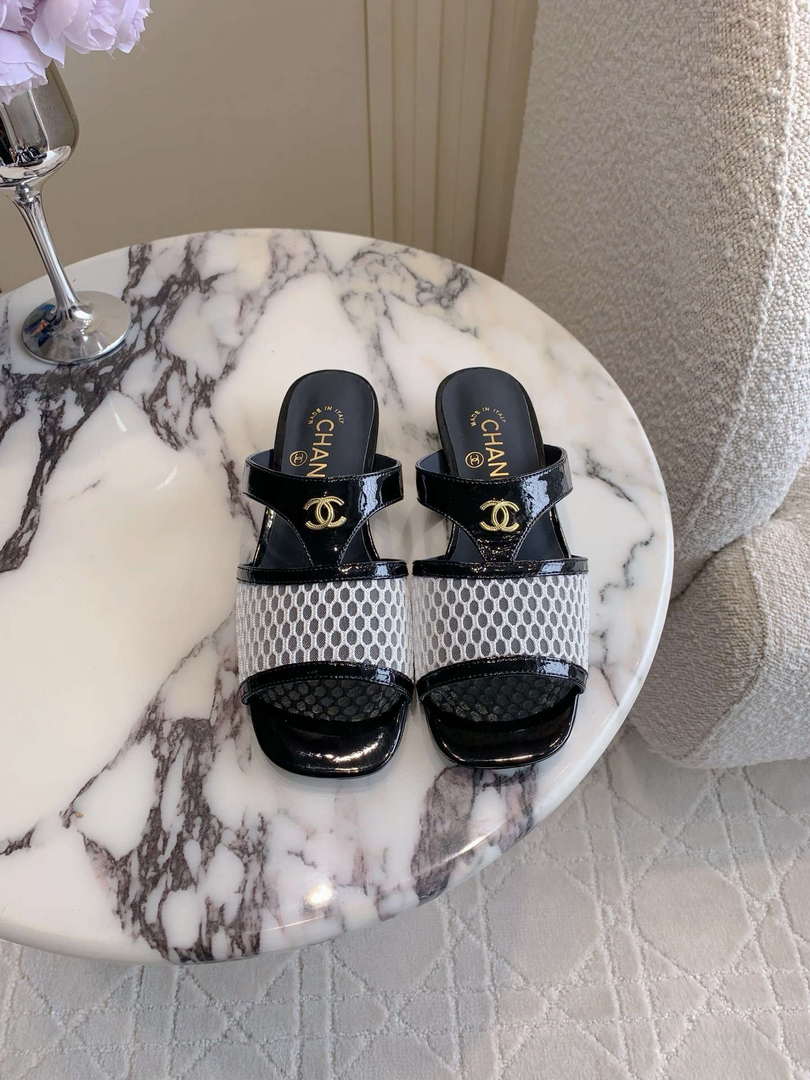 Chanel Women's New Mesh Slippers Fashion Shoes C93450