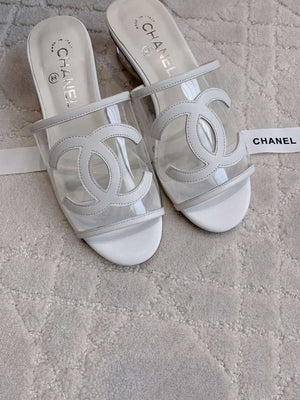 Chanel Women's New Transparent Slippers Fashion Shoes C93445 - Euro 35=US 4 - View 5