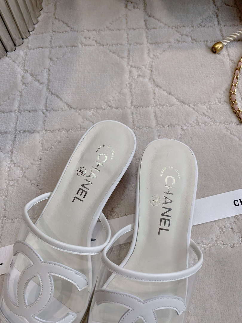 Chanel Women's New Transparent Slippers Fashion Shoes C93445 - Euro 35=US 4 - View 6