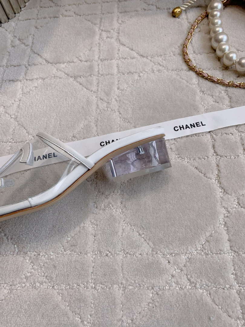 Chanel Women's New Transparent Slippers Fashion Shoes C93445
