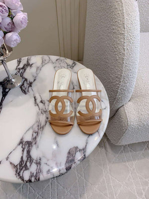 Chanel Women's New Transparent Slippers Fashion Shoes C93446 - Euro 35=US 4 - View 1