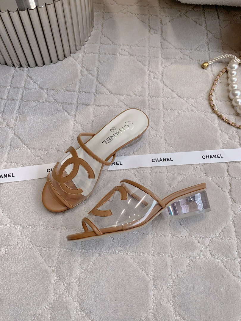 Chanel Women's New Transparent Slippers Fashion Shoes C93446 - Euro 35=US 4 - View 4