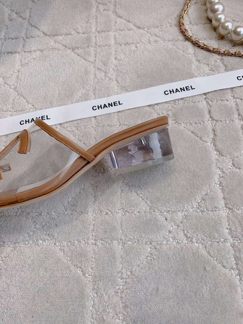 Chanel Women's New Transparent Slippers Fashion Shoes C93446 - Euro 35=US 4 - View 7