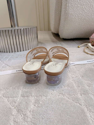Chanel Women's New Transparent Slippers Fashion Shoes C93446 - Euro 35=US 4 - View 8
