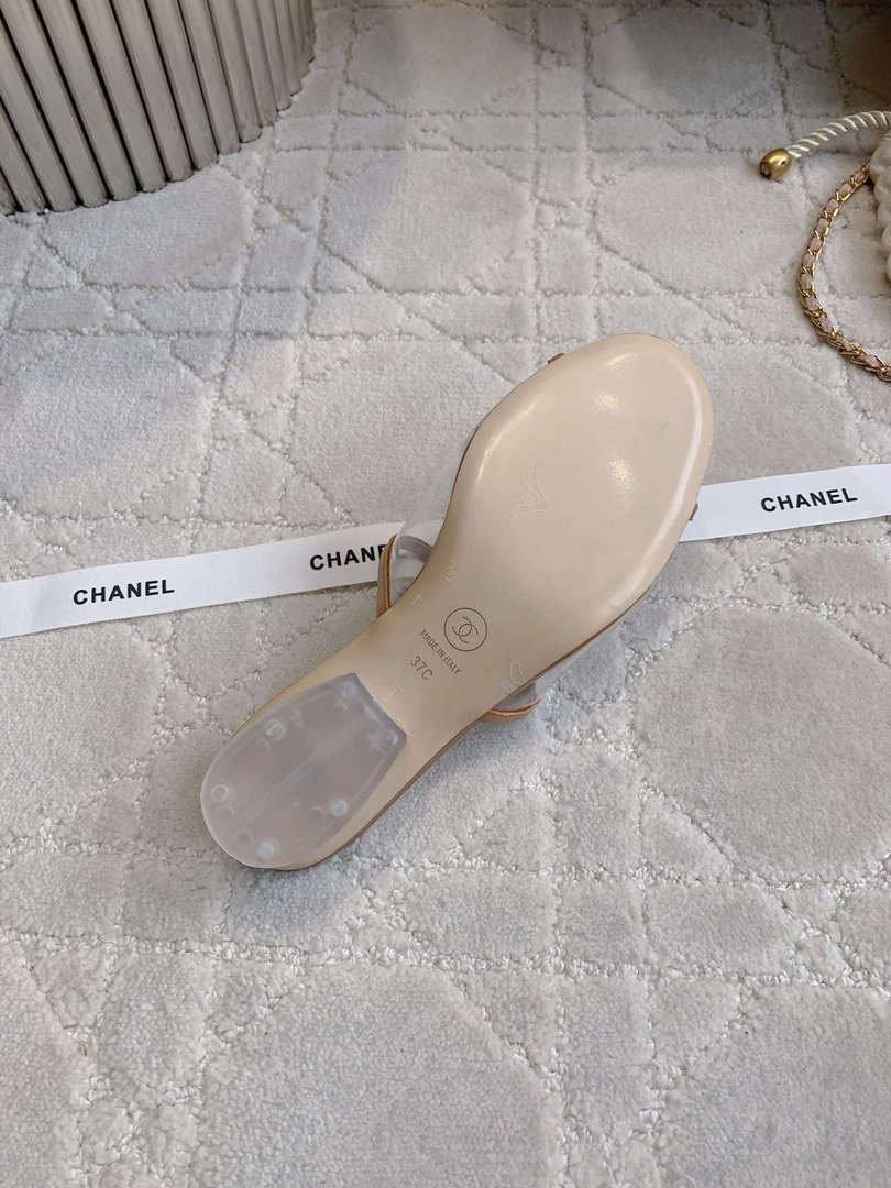 Chanel Women's New Transparent Slippers Fashion Shoes C93446