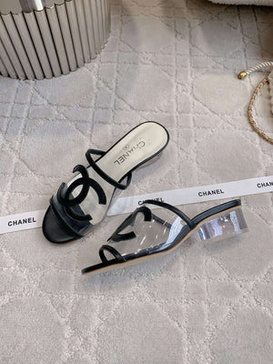 Chanel Women's New Transparent Slippers Fashion Shoes C93447 - Euro 35=US 4 - View 4