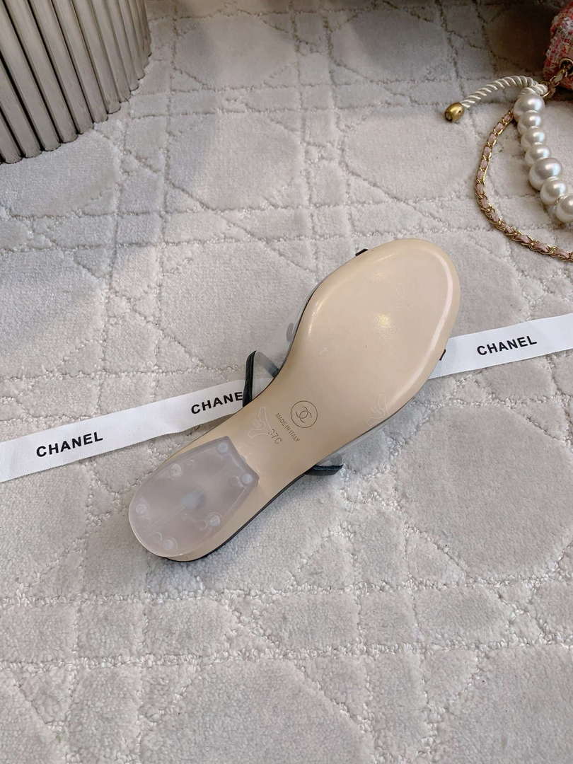 Chanel Women's New Transparent Slippers Fashion Shoes C93447 - Euro 35=US 4 - View 9