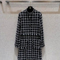 Chanel Women's Plaid denim long Clothing Coat C62301