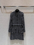 Chanel Women's Plaid denim long Clothing Coat C62301