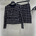 Chanel Women's Plaid nylon jacket + skirt set  Clothing Coat C62302