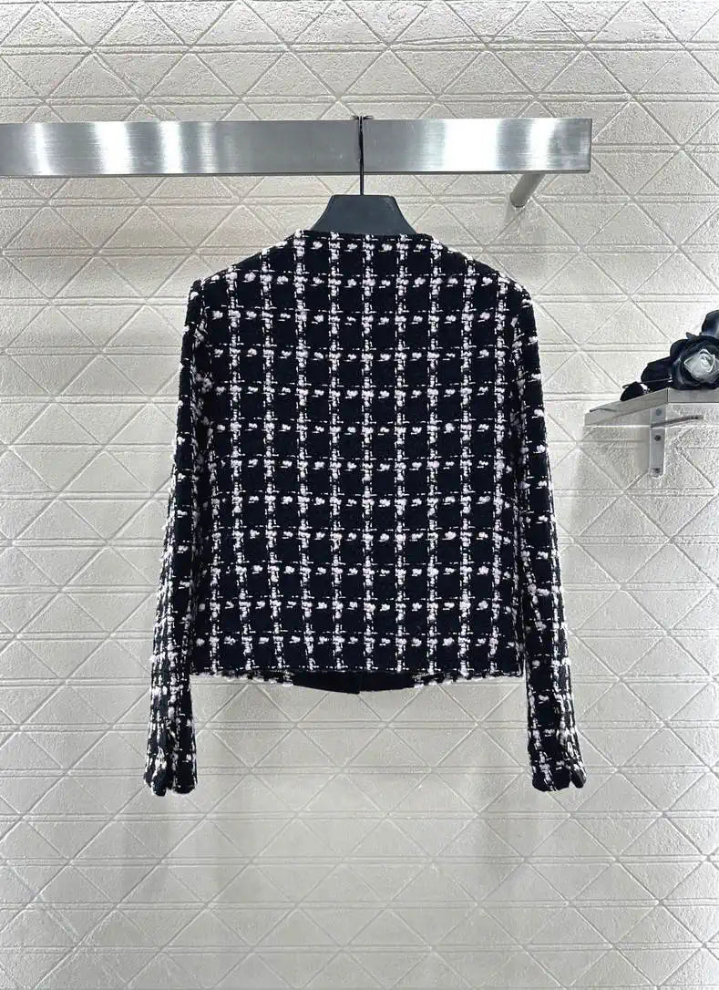 Chanel Women's Plaid nylon skirt C62303