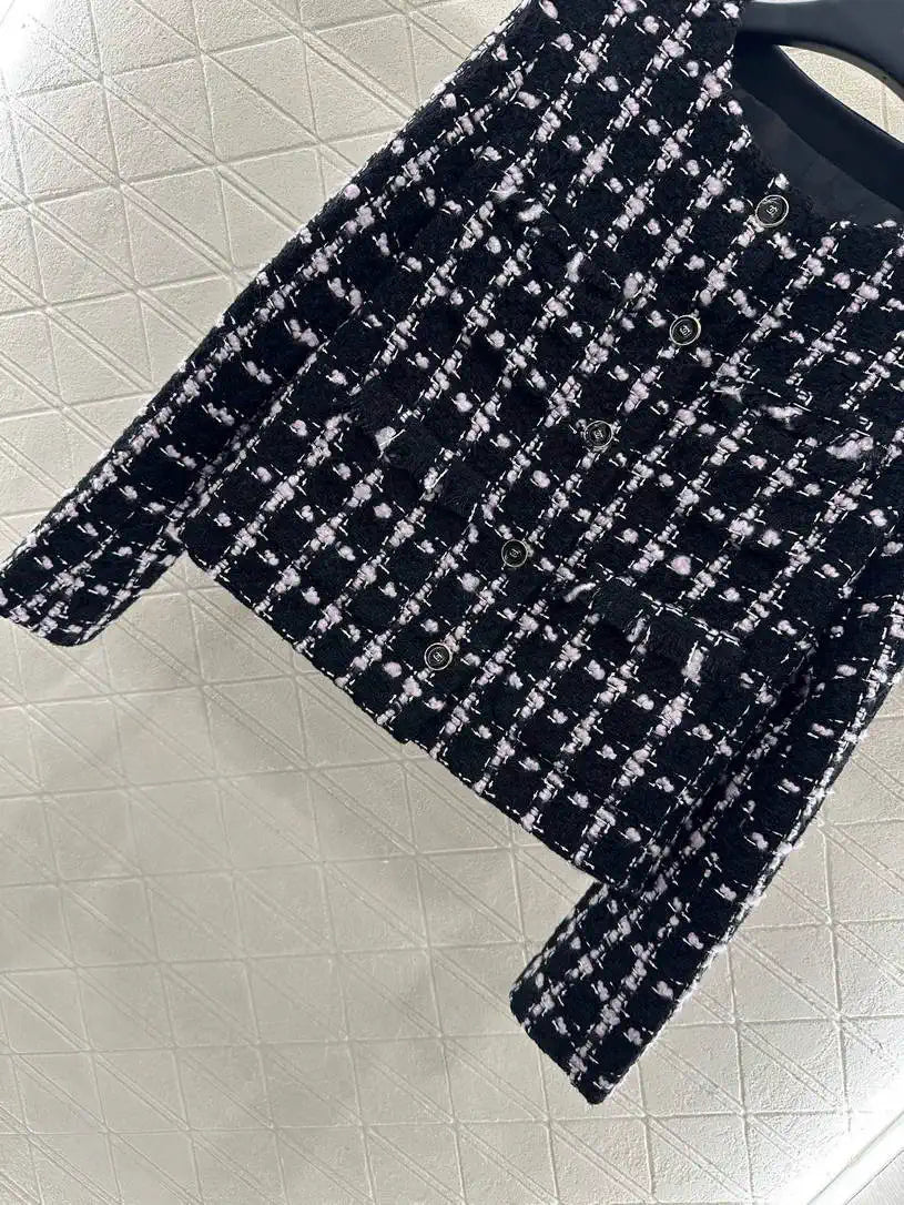 Chanel Women's Plaid nylon skirt C62303