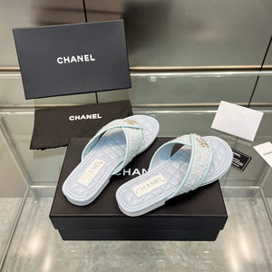 Chanel Women's Rhombus Slippers C91603 - 35 - View 8