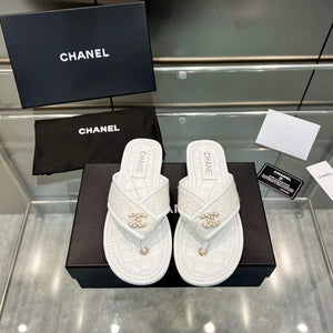 Chanel Women's Rhombus Slippers C91604 - 35 - View 2