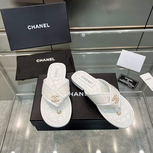 Chanel Women's Rhombus Slippers C91604 - 35 - View 1