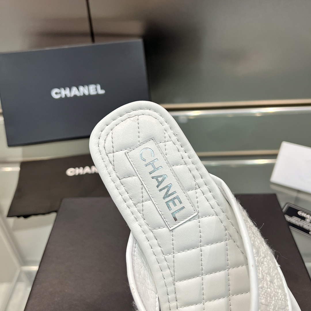 Chanel Women's Rhombus Slippers C91604 - 35 - View 8