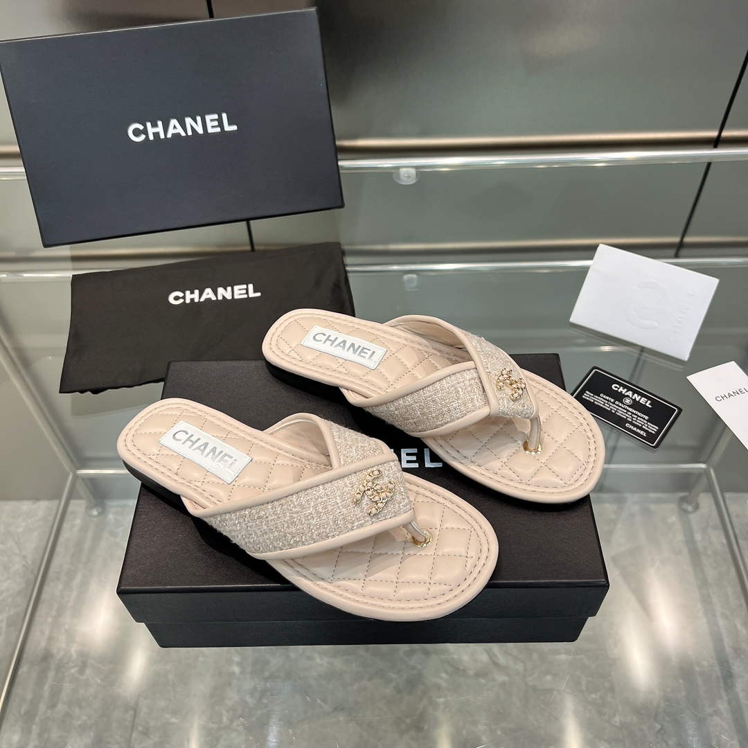 Chanel Women's Rhombus Slippers C91605 - 35 - View 3