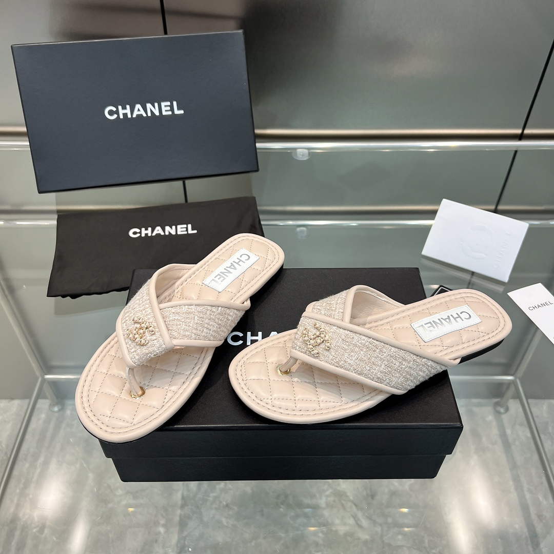 Chanel Women's Rhombus Slippers C91605 - 35 - View 6