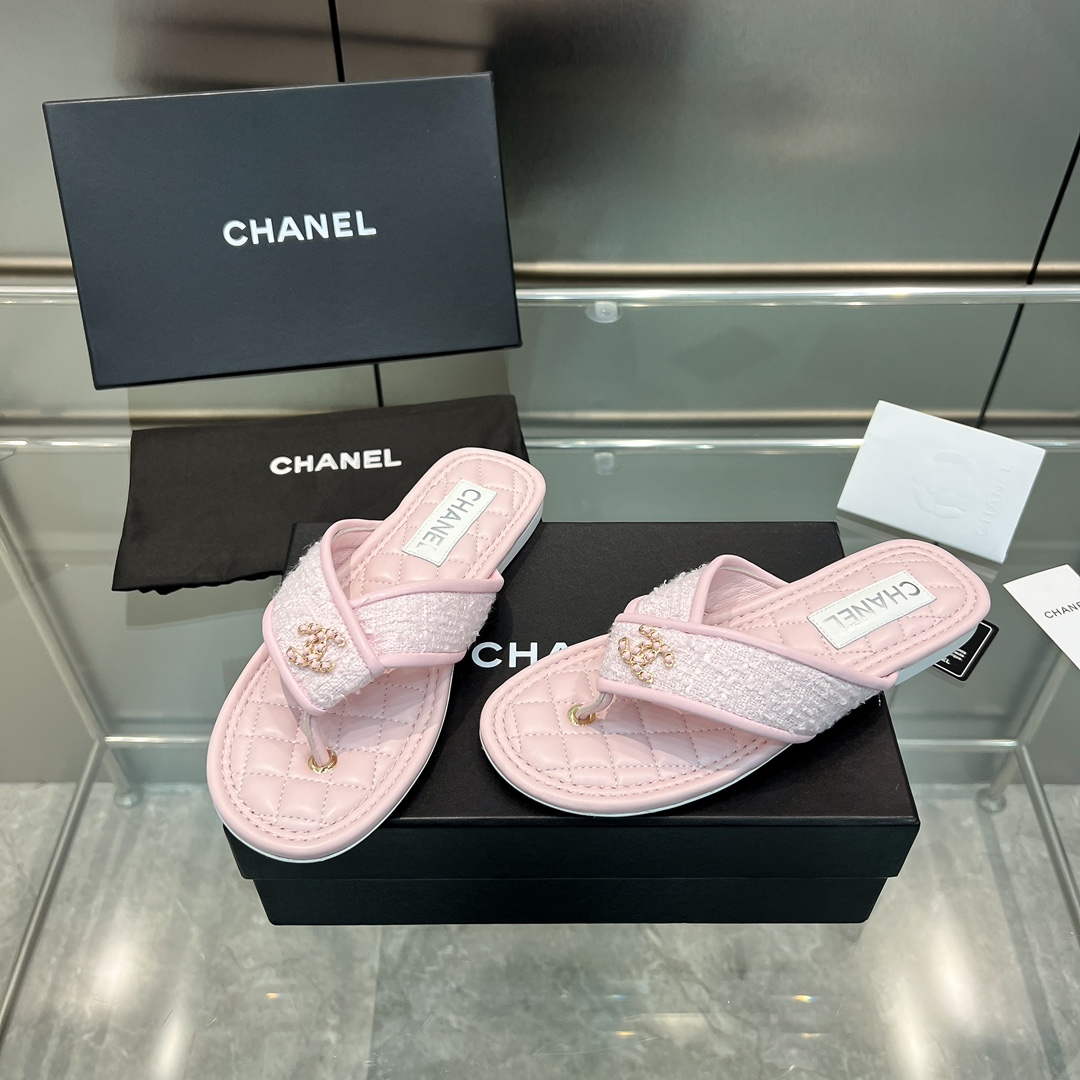 Chanel Women's Rhombus Slippers C91607 - 35 - View 4