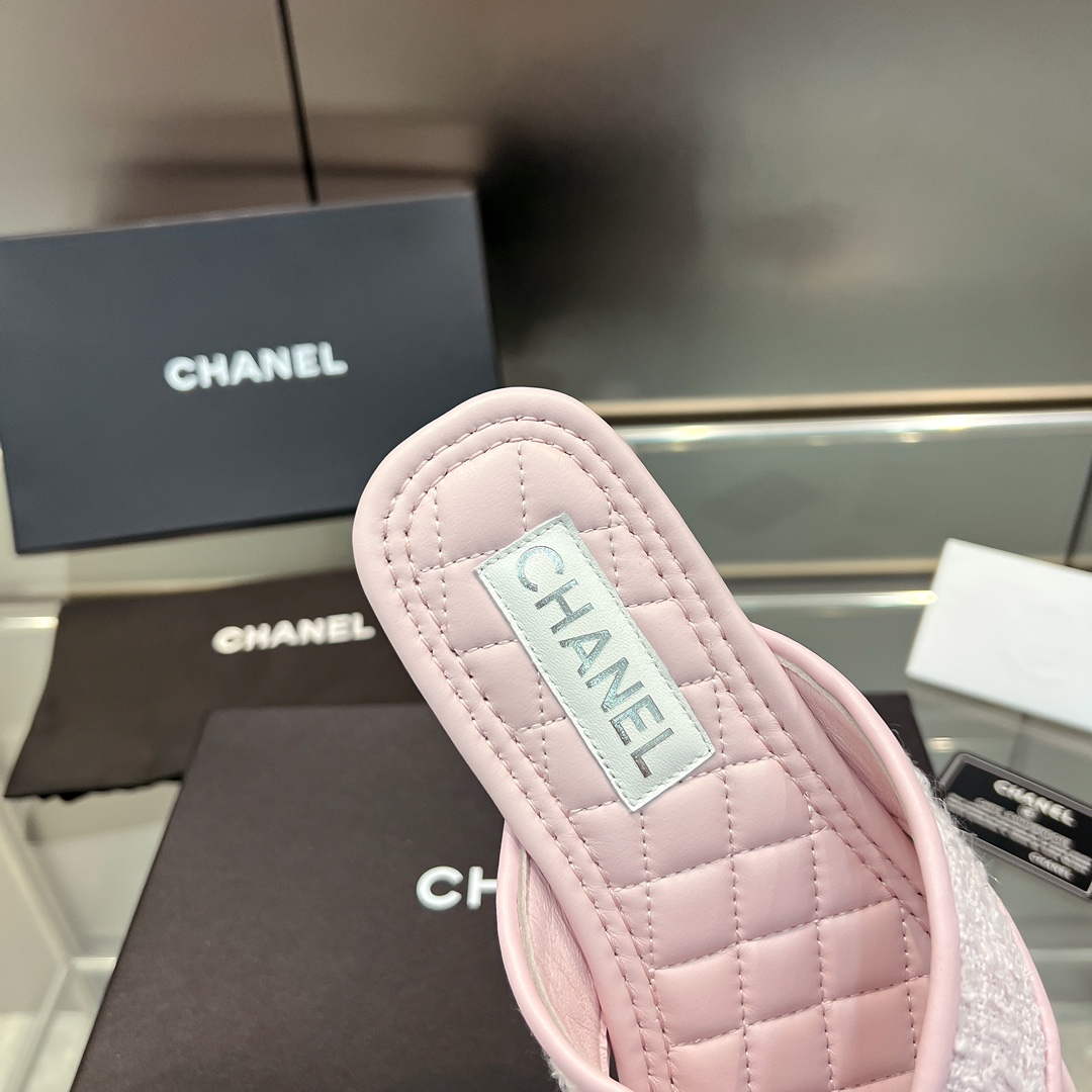 Chanel Women's Rhombus Slippers C91607 - 35 - View 5