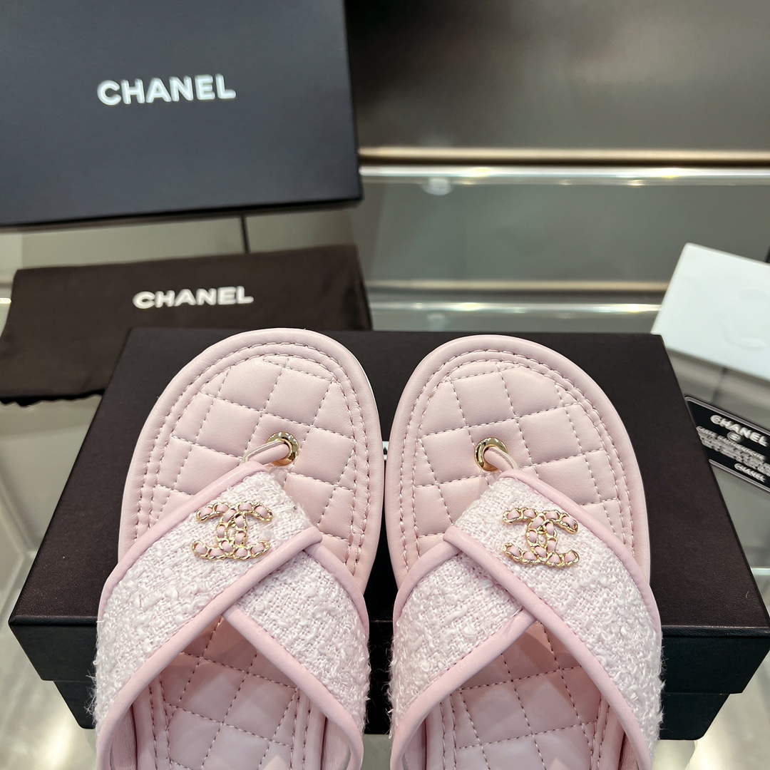 Chanel Women's Rhombus Slippers C91607 - 35 - View 6