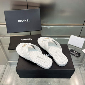 Chanel Women's Rhombus Slippers C91608 - 35 - View 3
