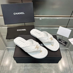 Chanel Women's Rhombus Slippers C91608 - 35 - View 7