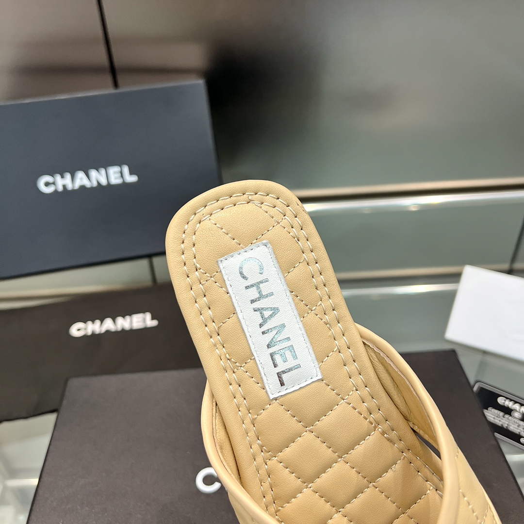 Chanel Women's Rhombus Slippers C91610 - 35 - View 7