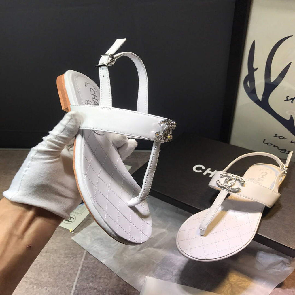 Chanel Women's Sandals Chanel Slippers Lambskin C90149