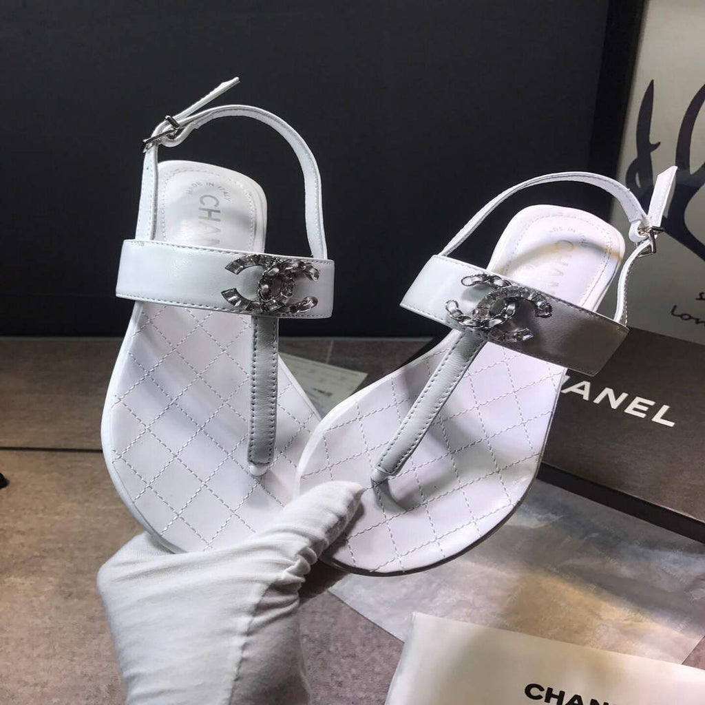 Chanel Women's Sandals Chanel Slippers Lambskin C90149