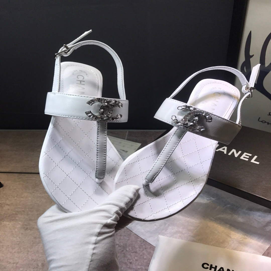 Chanel Women's Sandals Chanel Slippers Lambskin C90149