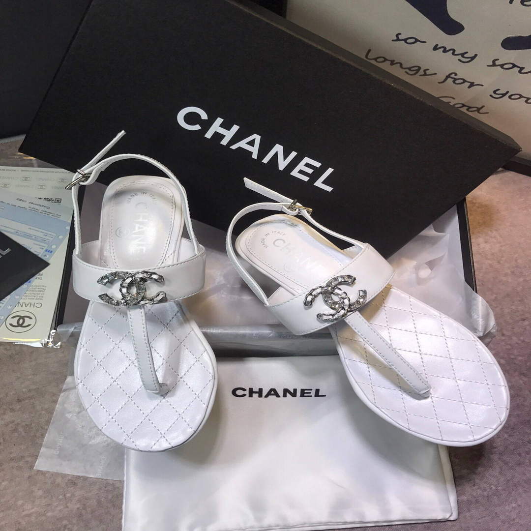 Chanel Women's Sandals Chanel Slippers Lambskin C90149