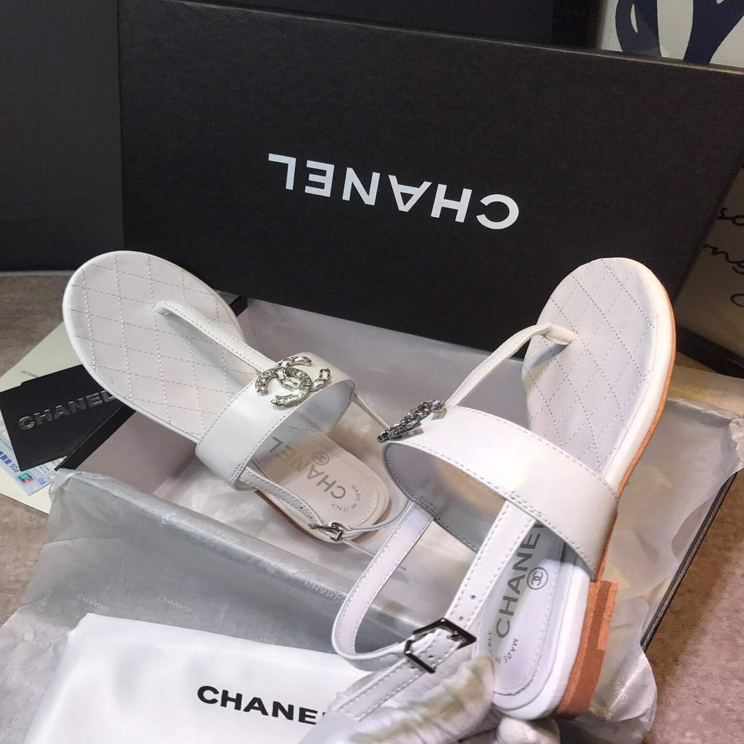 Chanel Women's Sandals Chanel Slippers Lambskin C90149