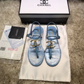 Chanel Women's Sandals Chanel Slippers Lambskin C90154