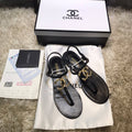 Chanel Women's Sandals Chanel Slippers Lambskin C90155