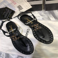 Chanel Women's Sandals Chanel Slippers Lambskin C90156