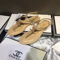 Chanel Women's Sandals Chanel Slippers Lambskin C90157