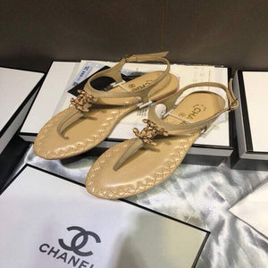 Chanel Women's Sandals Chanel Slippers Lambskin C90157 - 35 - View 1