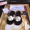 Chanel Women's Sandals Chanel Slippers Lambskin C90163