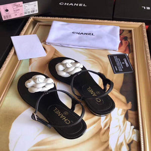 Chanel Women's Sandals Chanel Slippers Lambskin C90163 - 35 - View 9