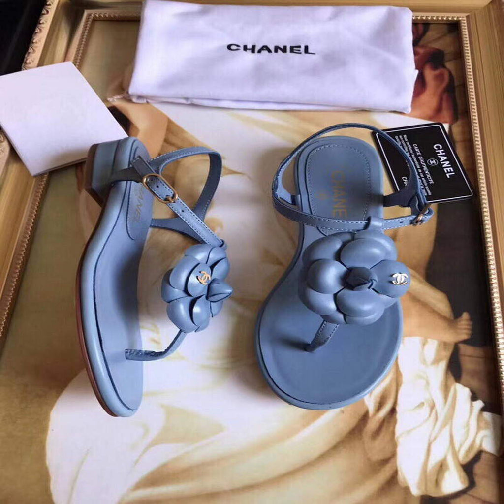 Chanel Women's Sandals Chanel Slippers Lambskin C90165