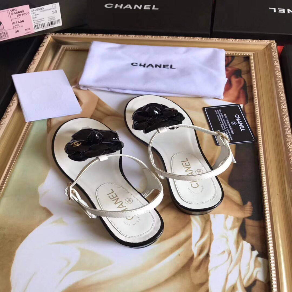 Chanel Women's Sandals Chanel Slippers Lambskin C90167