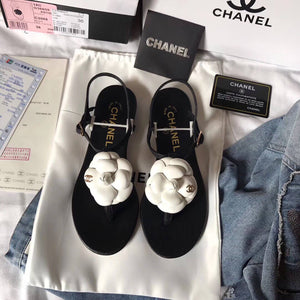 Chanel Women's Sandals Chanel Slippers Lambskin C90169 - 35 - View 1