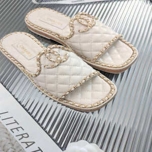 Chanel Women's Sandals Chanel Slippers Lambskin C90140 - 35 - View 4