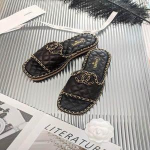 Chanel Women's Sandals Chanel Slippers Lambskin C90141 - 35 - View 7