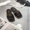 Chanel Women's Sandals Chanel Slippers Lambskin C90141