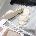 Chanel Women's Sandals Chanel Slippers Lambskin C90135