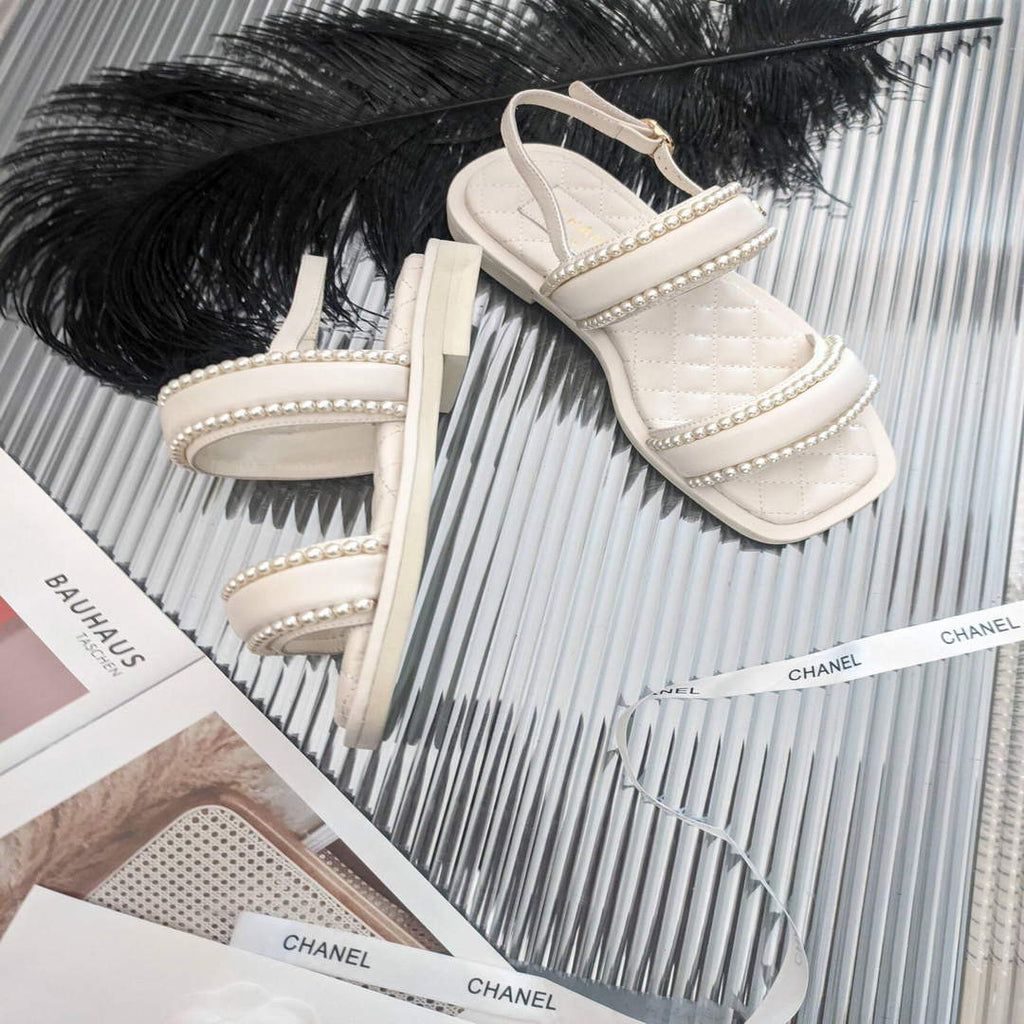 Chanel Women's Sandals Chanel Slippers Lambskin C90145