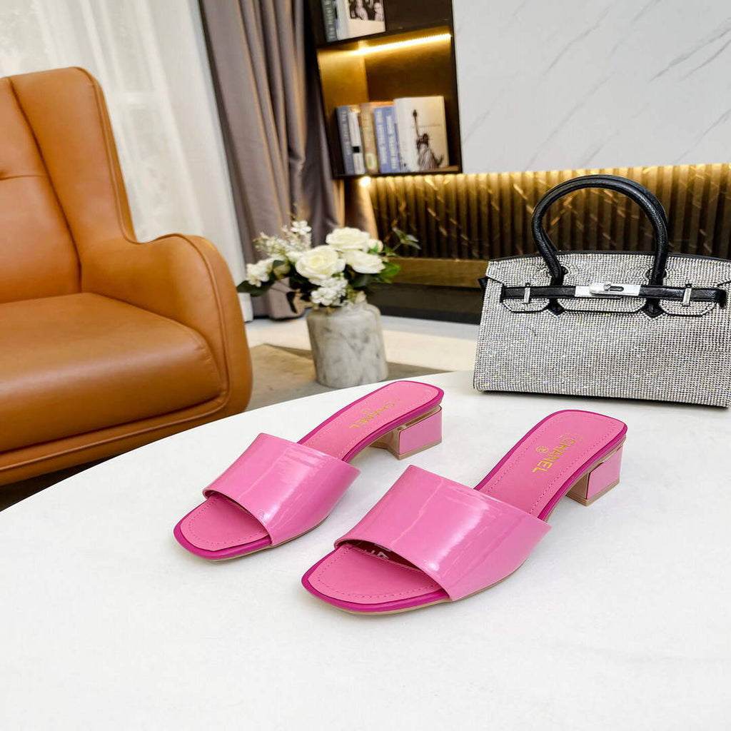 Chanel Women's Sandals Chanel Slippers Shoes Lambskin C90123
